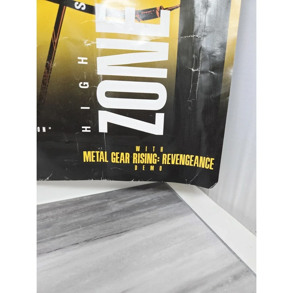 Metal Gear Rising: Revengance 2012 GameStop Promo Poster DS Konami Raiden Jehuty